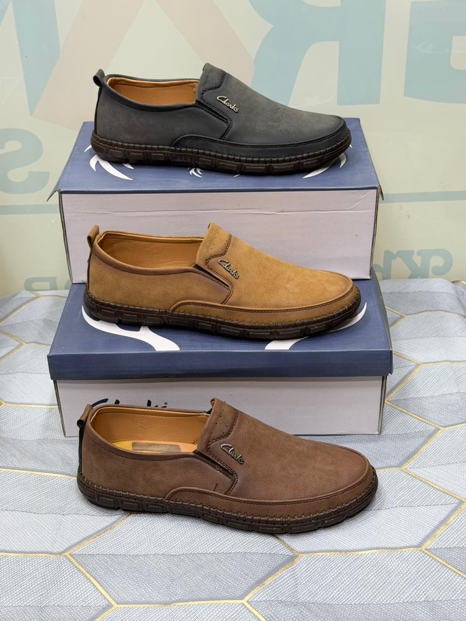 Men’s Leather Open Shoes